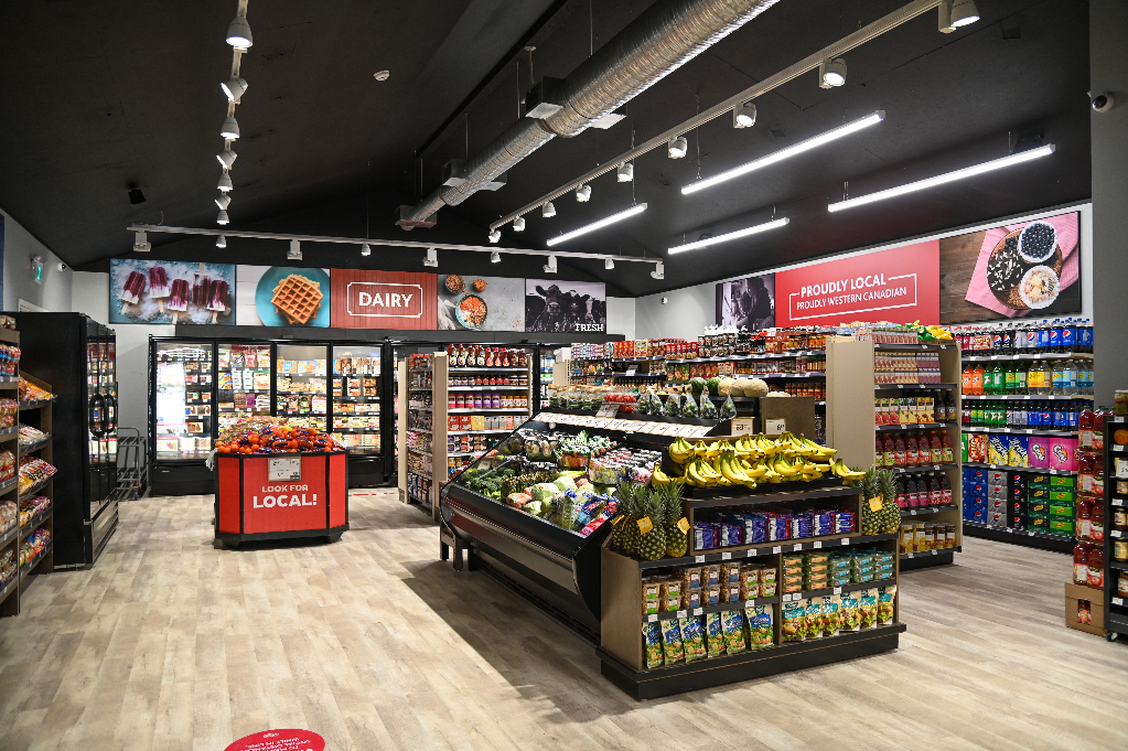 Interior of the Sayward Co-op Food Market