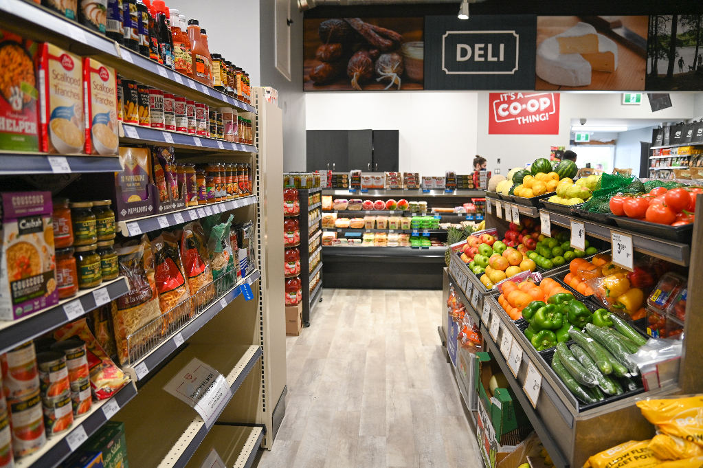 Interior of the Sayward Co-op Food Market