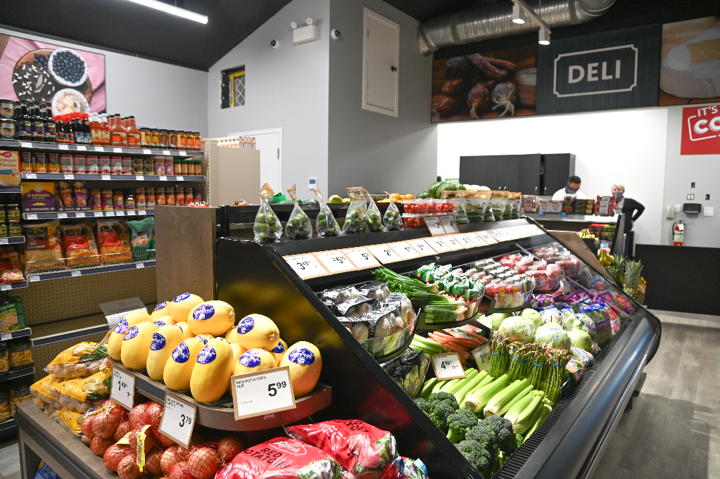 Interior of the Sayward Co-op Food Market